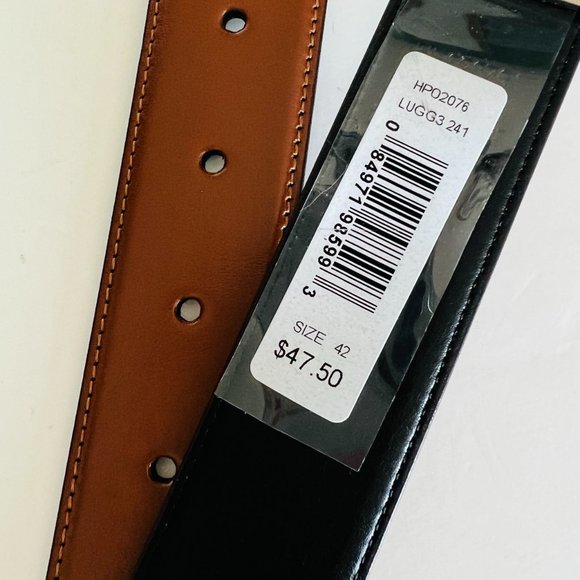 PERRY ELLIS Men's Portfolio NWT Size 42 Reversible Belt - Picture 3 of 7